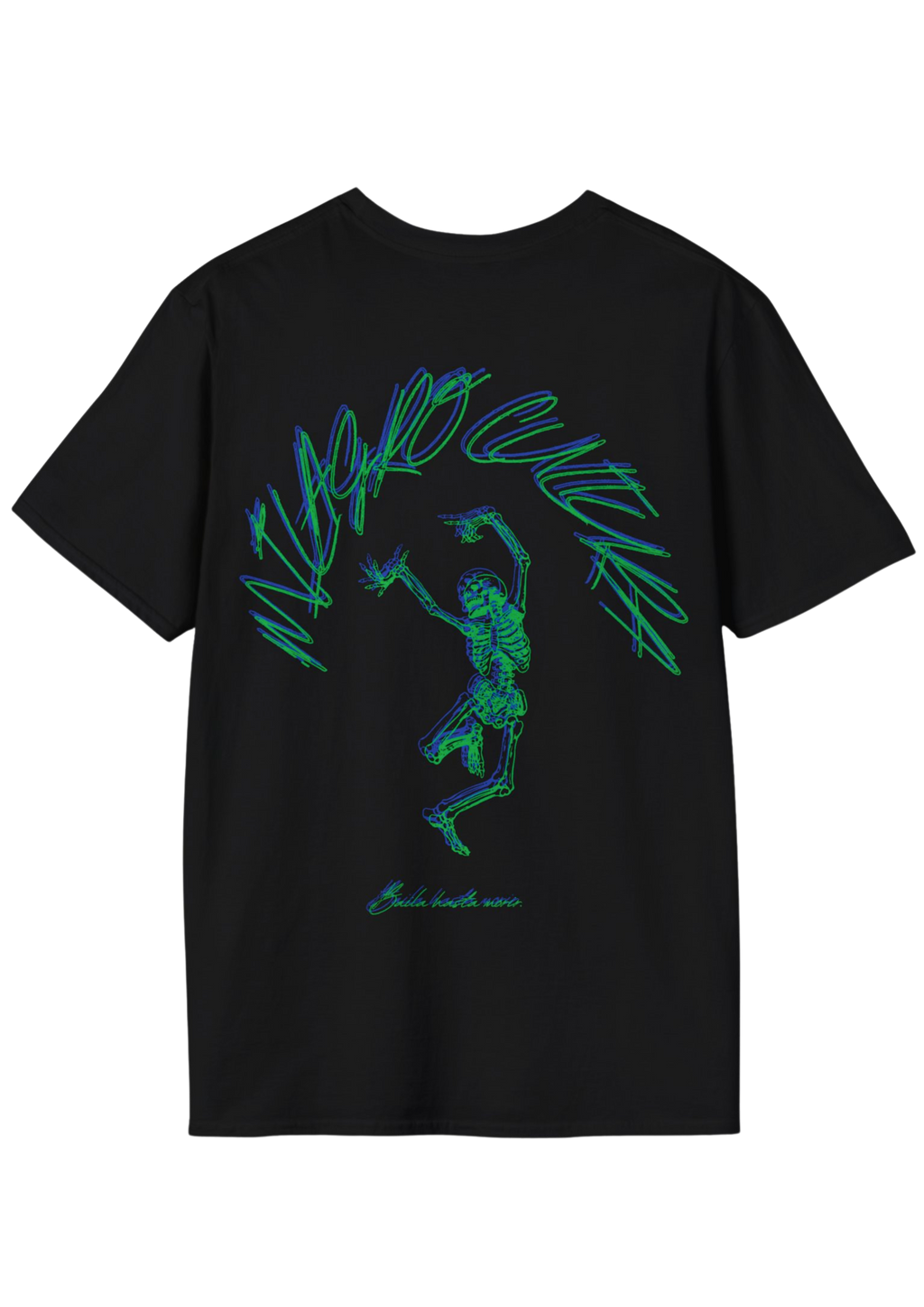 DANCING SKELETON (GREEN&BLU-BLACK)