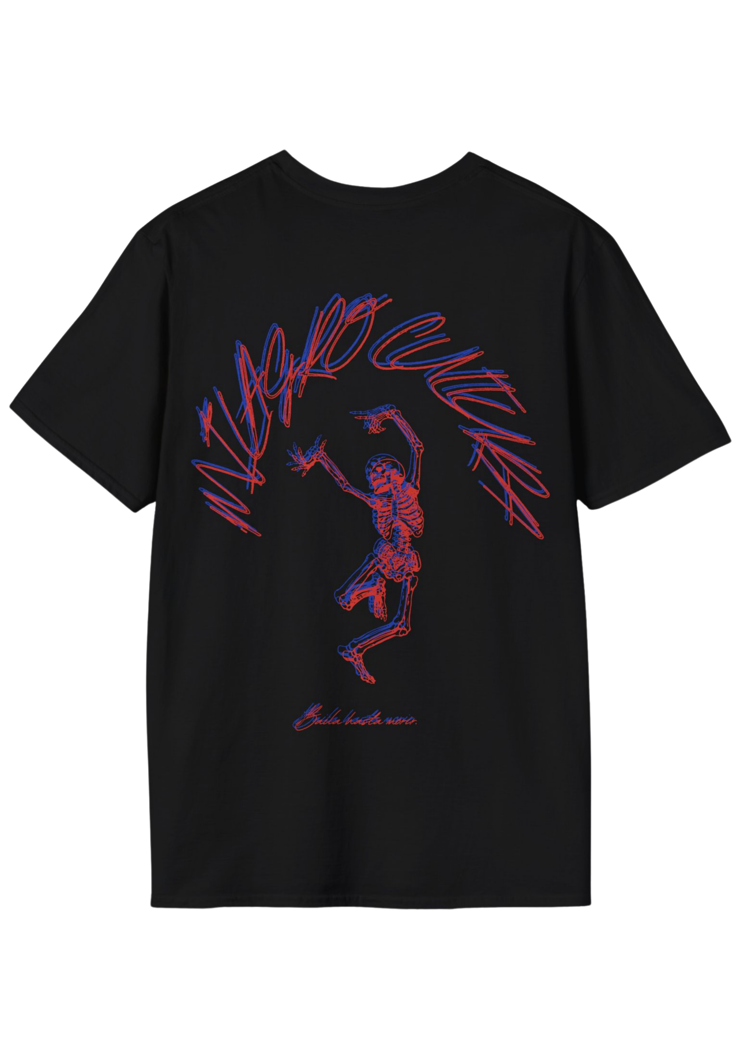 DANCING SKELETON (BLU&RED-BLACK)