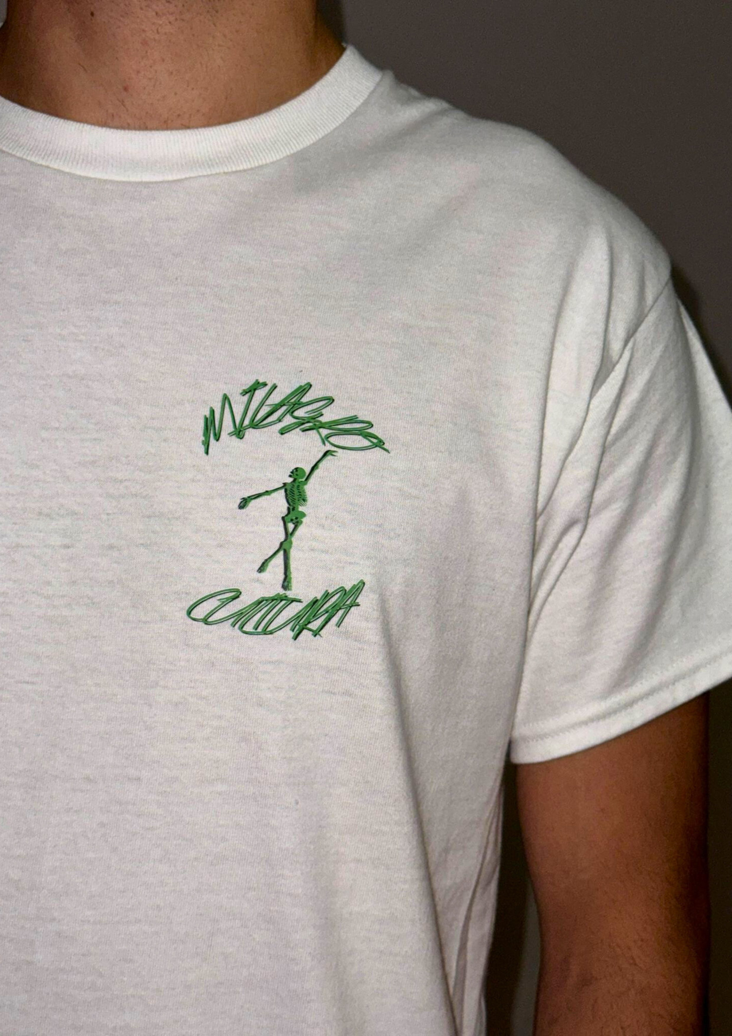 SCHELETRO DANZANTE, verde,nero/bianco