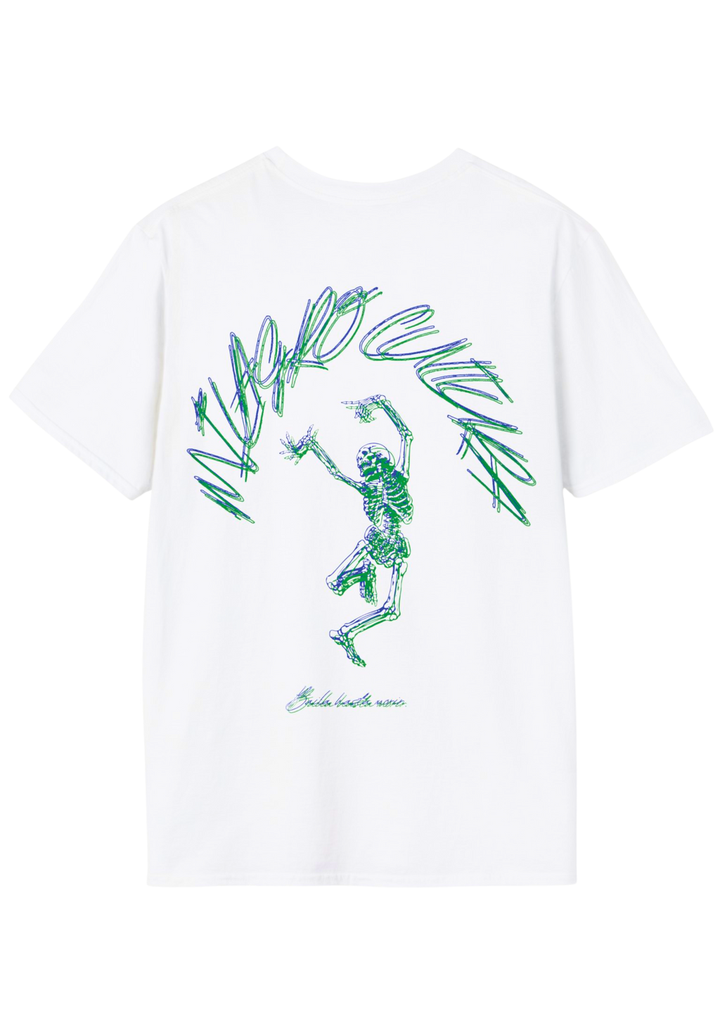 DANCING SKELETON (GREEN&BLU-WHITE)