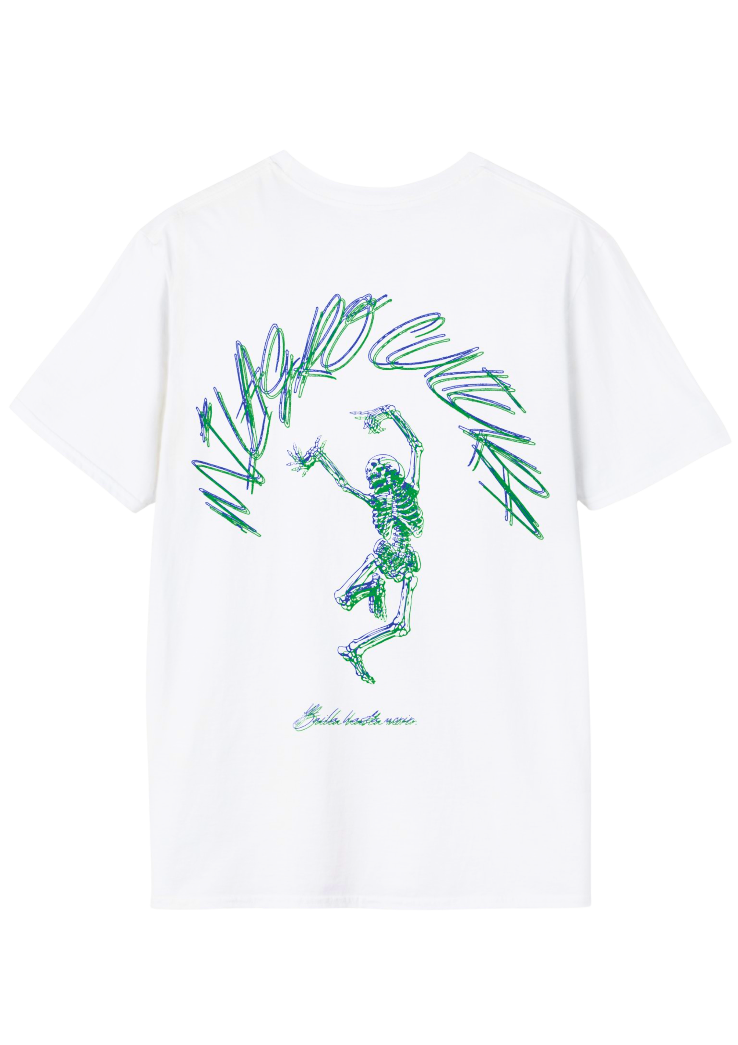 DANCING SKELETON (GREEN&BLU-WHITE)