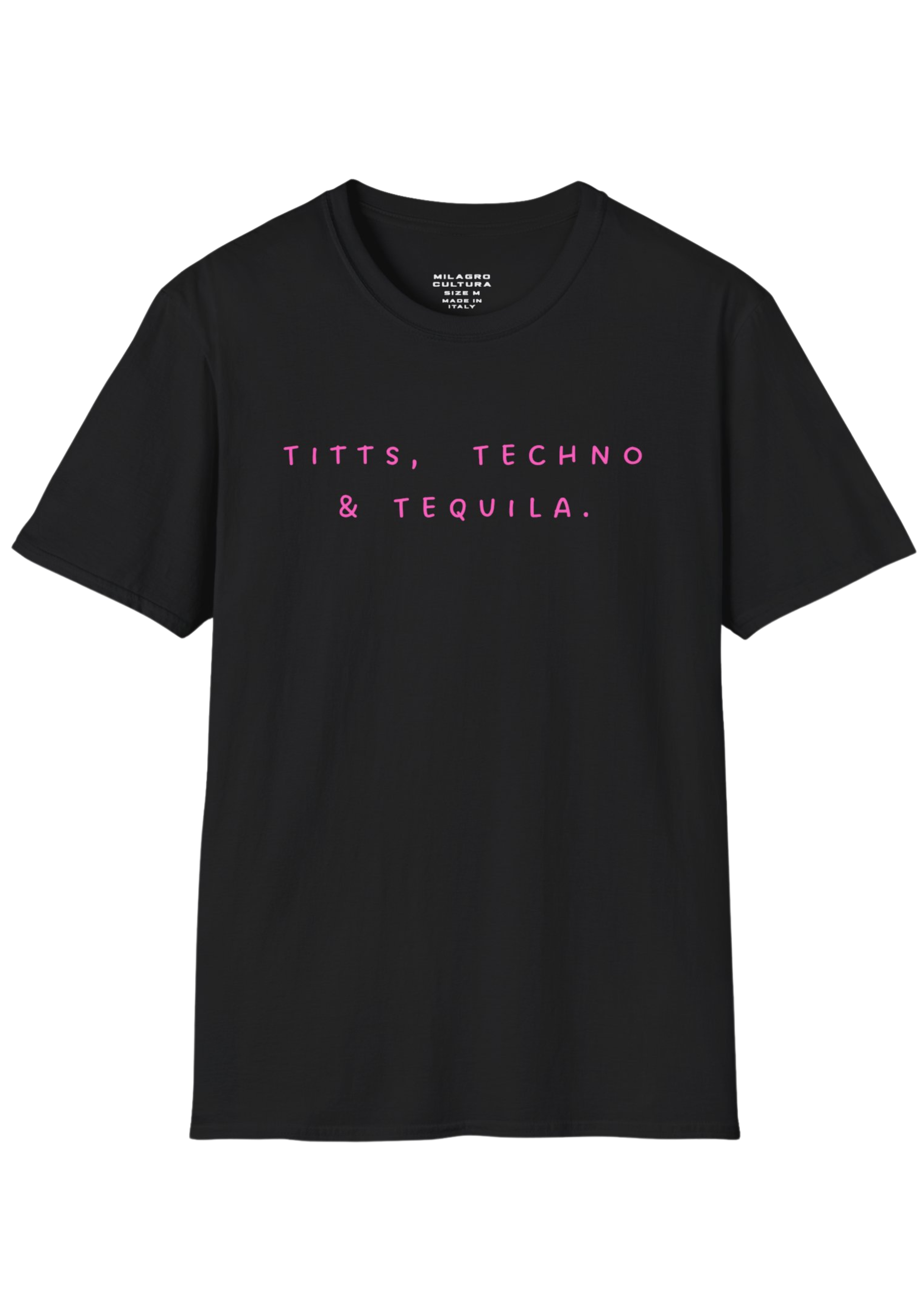 TITTS, TECHNO & TEQUILA, rosa/nera